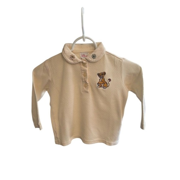 VTG 90s Y2K RARE Disney The Lion King Simba Nala Kid Core 2T 3T Corduroy Outfit - Picture 15 of 16